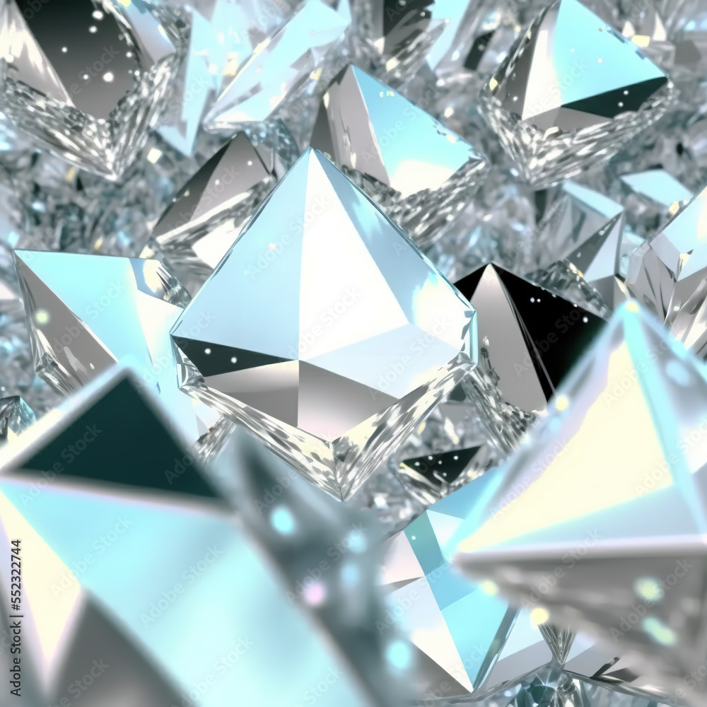 Fototapeta premium shiny abstract diamond background created by generative ai