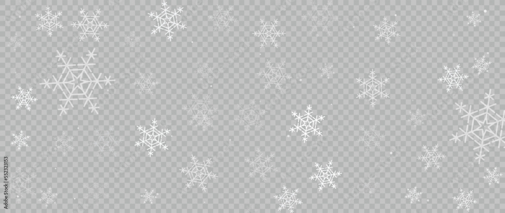 Elegant winter snowflake background vector illustration. Luxury decorative snowflakes on grid transparency background. Design suitable for invitation card, greeting, wallpaper, poster, banner. Elegant winter snowflake background vector illustration. Luxury decorative snowflakes on grid transparency background. Design suitable for invitation card, greeting, wallpaper, poster, banner.