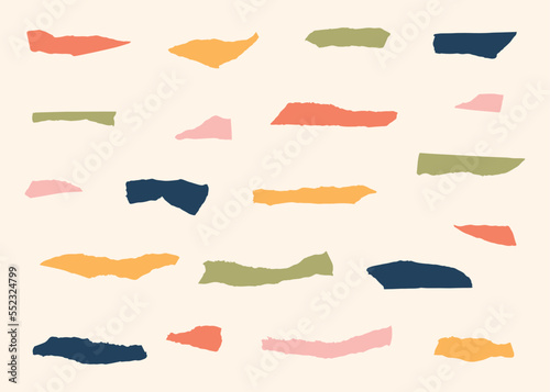 Color stripes pattern abstract shapes background