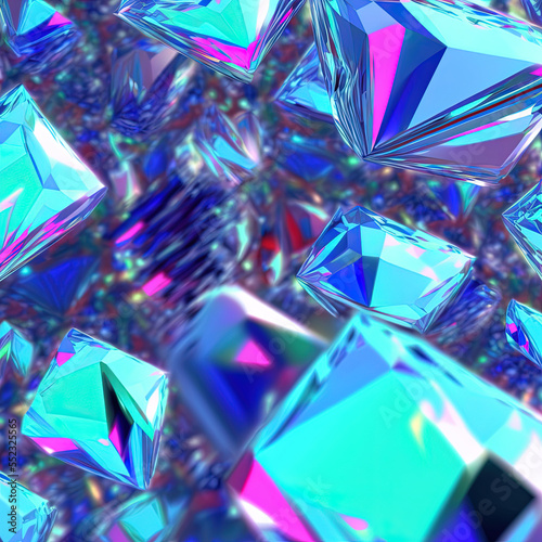 shiny abstract diamond background created by generative ai