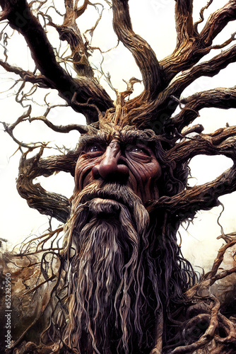 portrait of a treebeard (generative ai) photo
