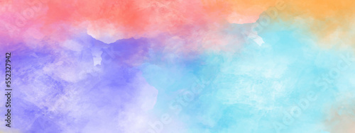 Abstract modern grunge background texture colorful digital. Beautiful abstract multi color watercolor paint background. Colorful watercolor stains on paper. Abstract colorful painting for texture 