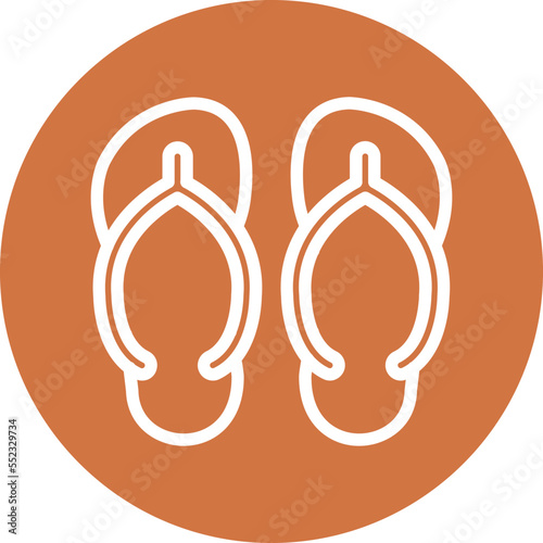 Flip Flops Icon Style