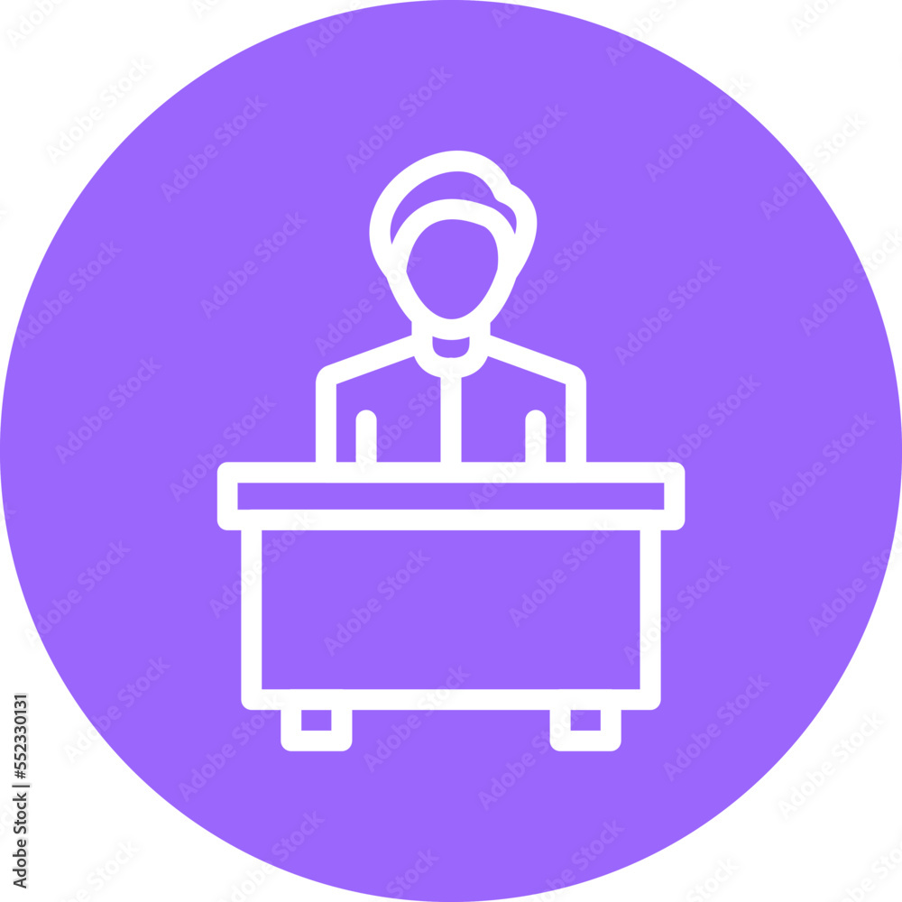 Reception Desk Icon Style Reception Desk Icon Style