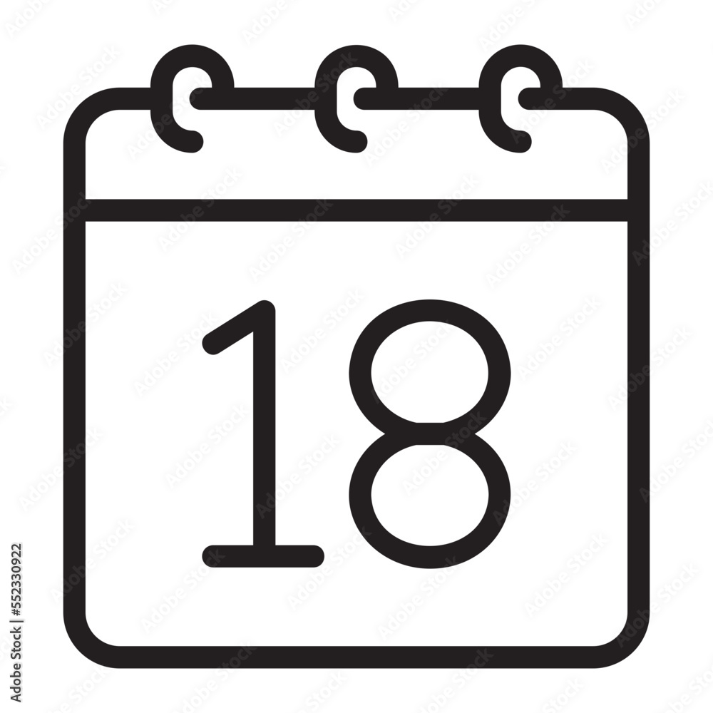 calendar line icon calendar line icon