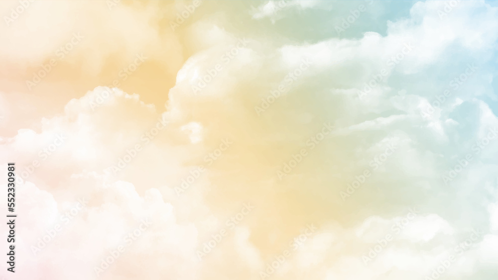 Clean air pastel skies background