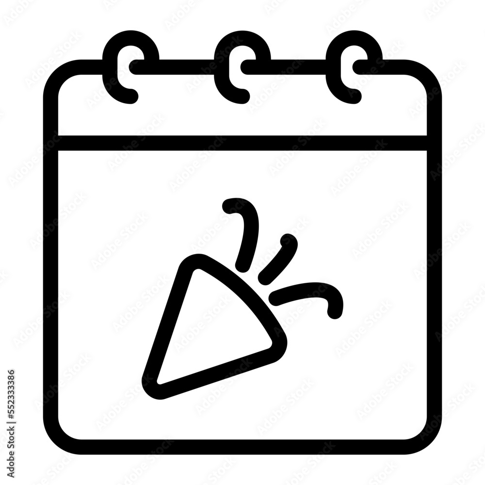 new years line icon new years line icon