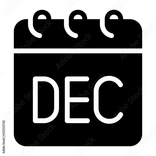 december glyph icon