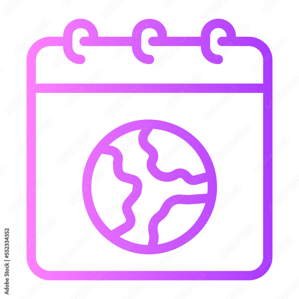 earth day gradient icon earth day gradient icon