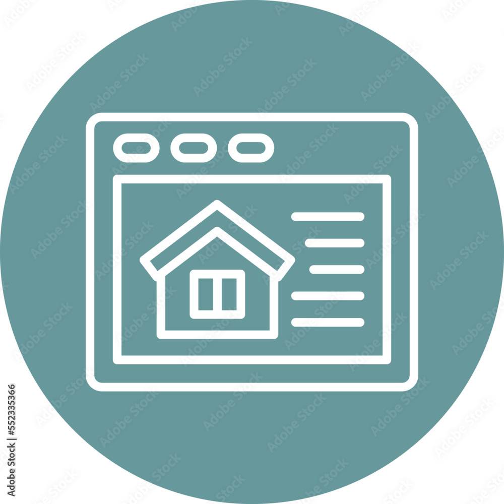 House Website Icon Style House Website Icon Style