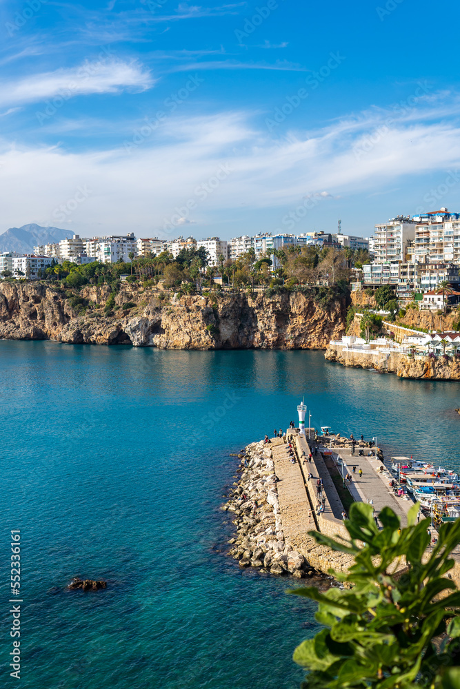 Fototapeta premium antalya, turkey seaport, old town kaleici