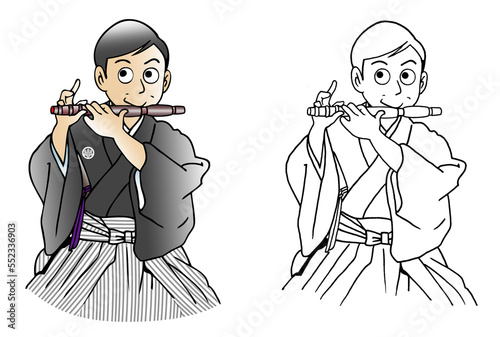 歌舞伎,能管演奏