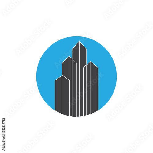 Building architecture logo template Free Vector