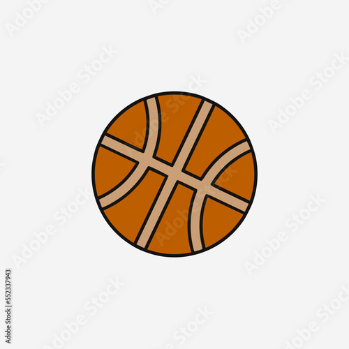 basketball ball icon vector illustration