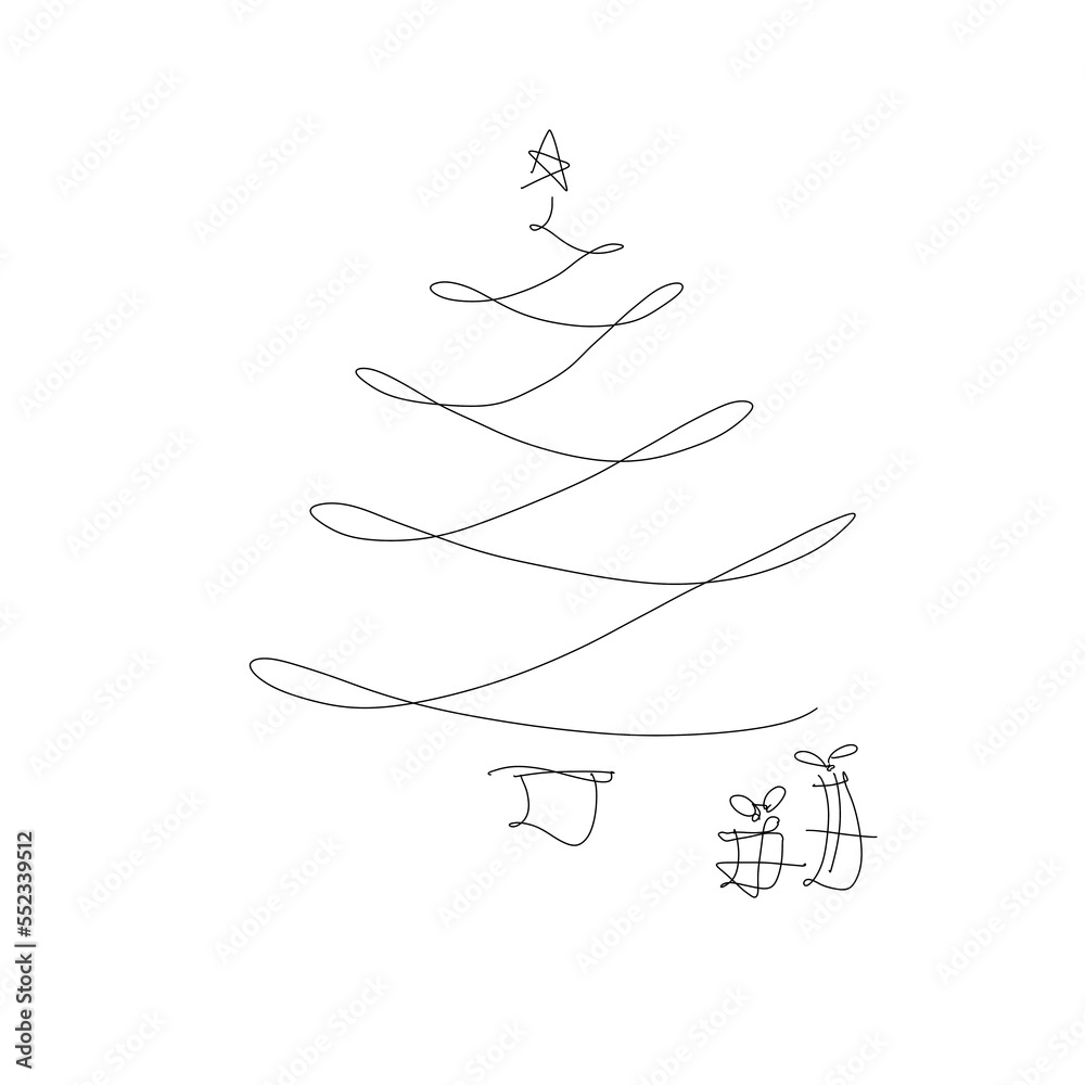 Árbol de Navidad con regalos Árbol de Navidad con regalos