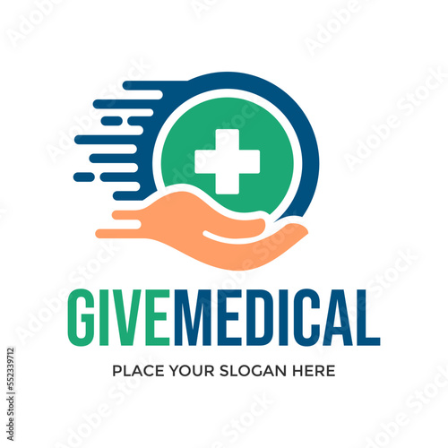 Give Medical Logo Vector