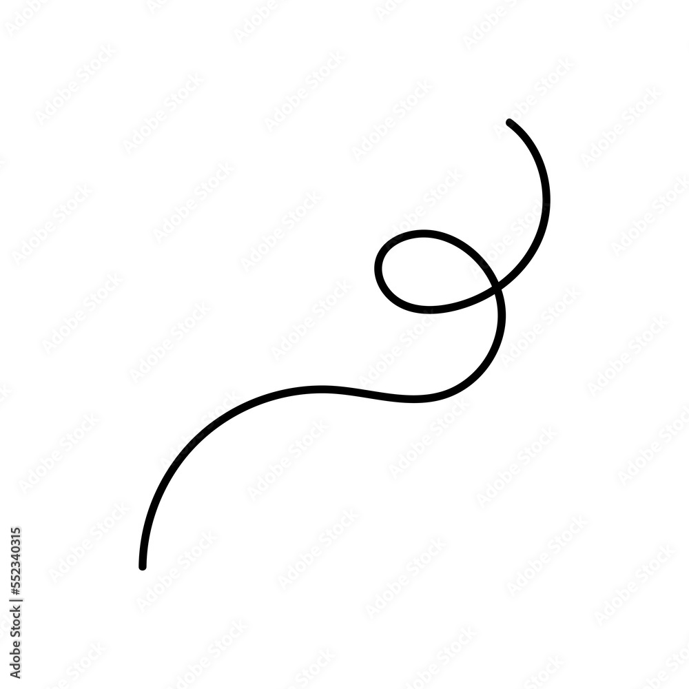 hand drawn lines, line doodle, curve, spiral line