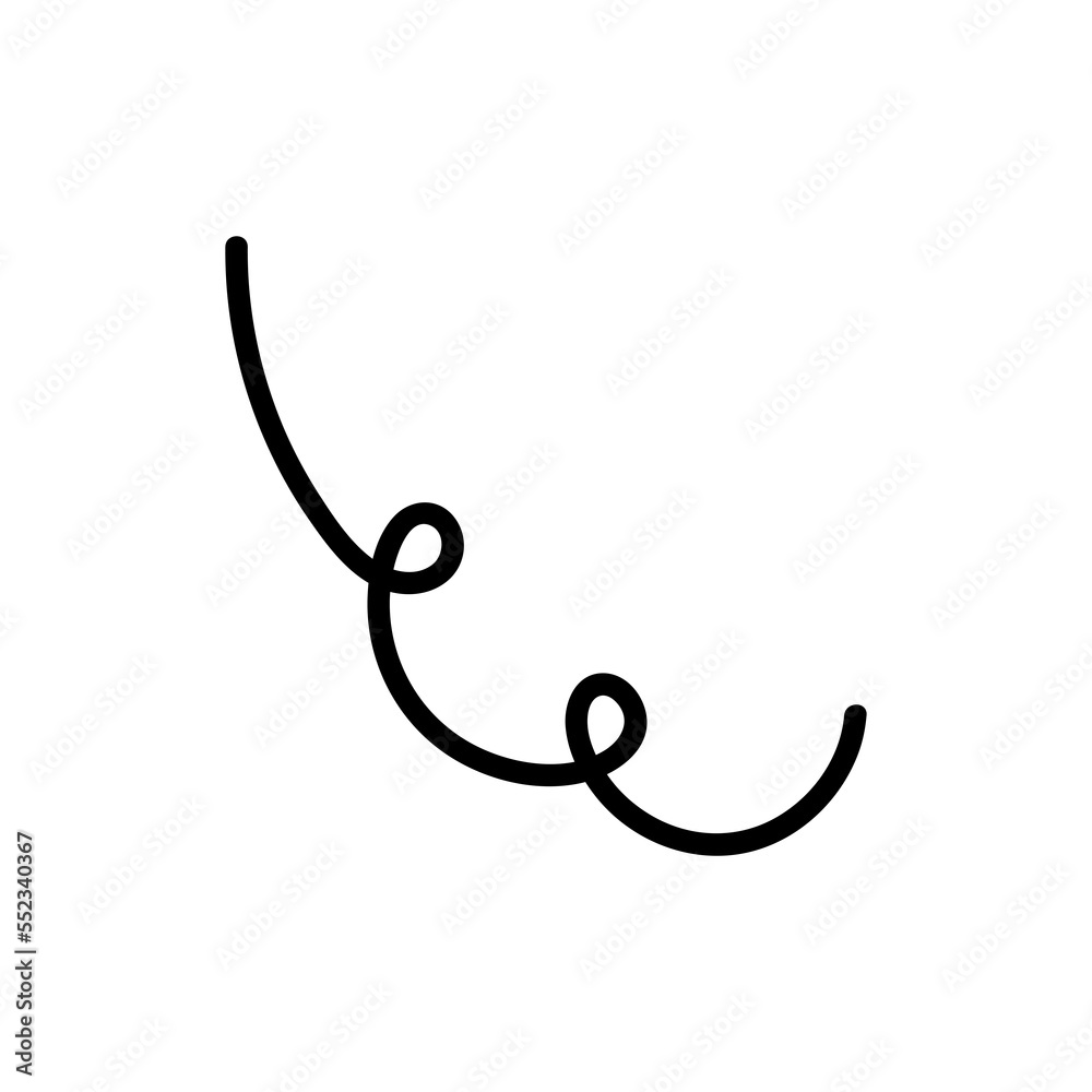 hand drawn lines, line doodle, curve, spiral line hand drawn lines, line doodle, curve, spiral line