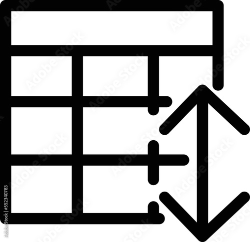 Graph Length Vector Icon
