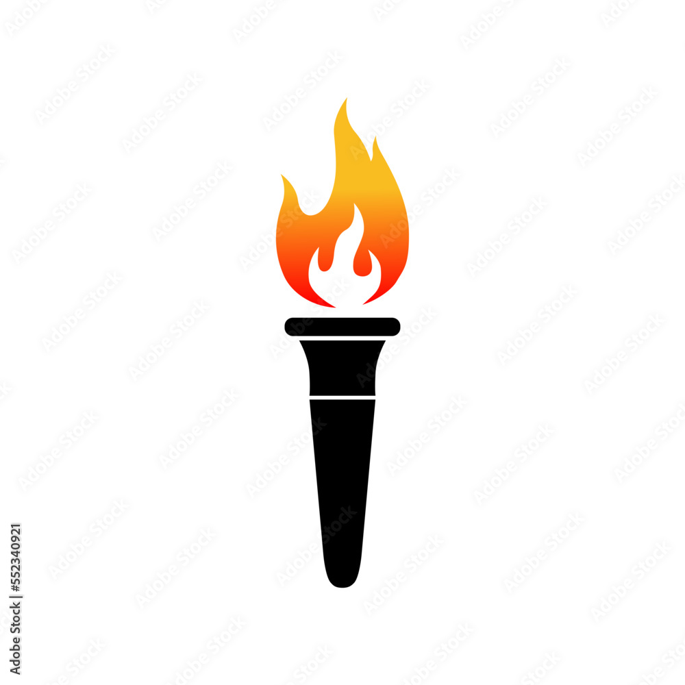 abstract tourch vector logo abstract tourch vector logo