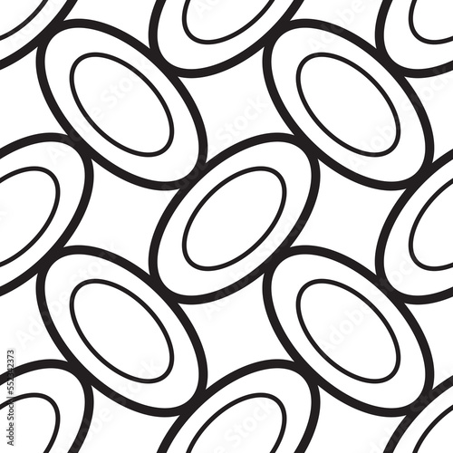 Abstract seamless geometric pattern of ellipses
