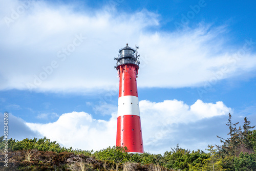 Lighthouse of Hoernum on Sylt island  Germany