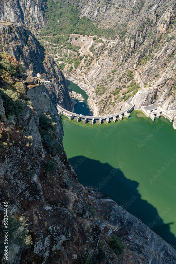 Hydroelectric power station in Arribes del Duero called Mirador de Iberdrola in Salamanca