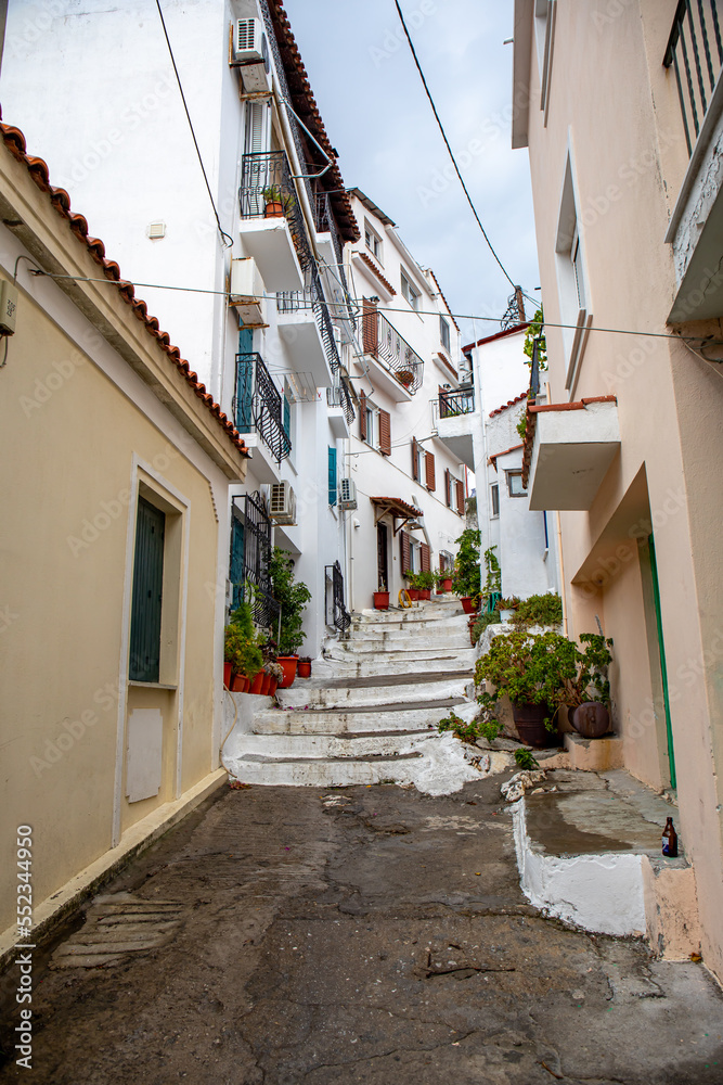 Fototapeta premium Skiathos town on Skiathos island, Greece