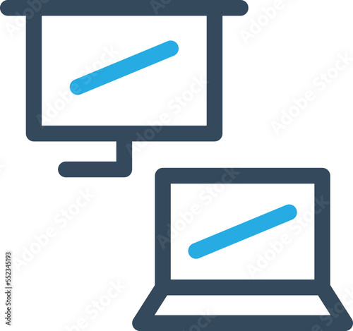 Online Presentation Vector Icon
