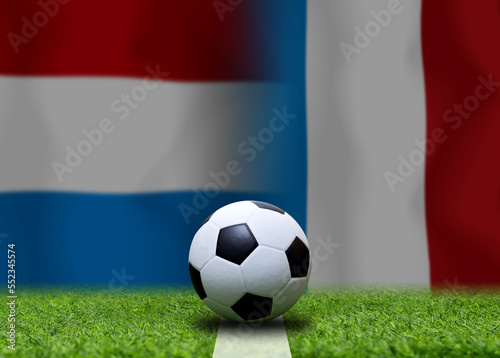 Football Cup competition between the national Netherlands and national France.