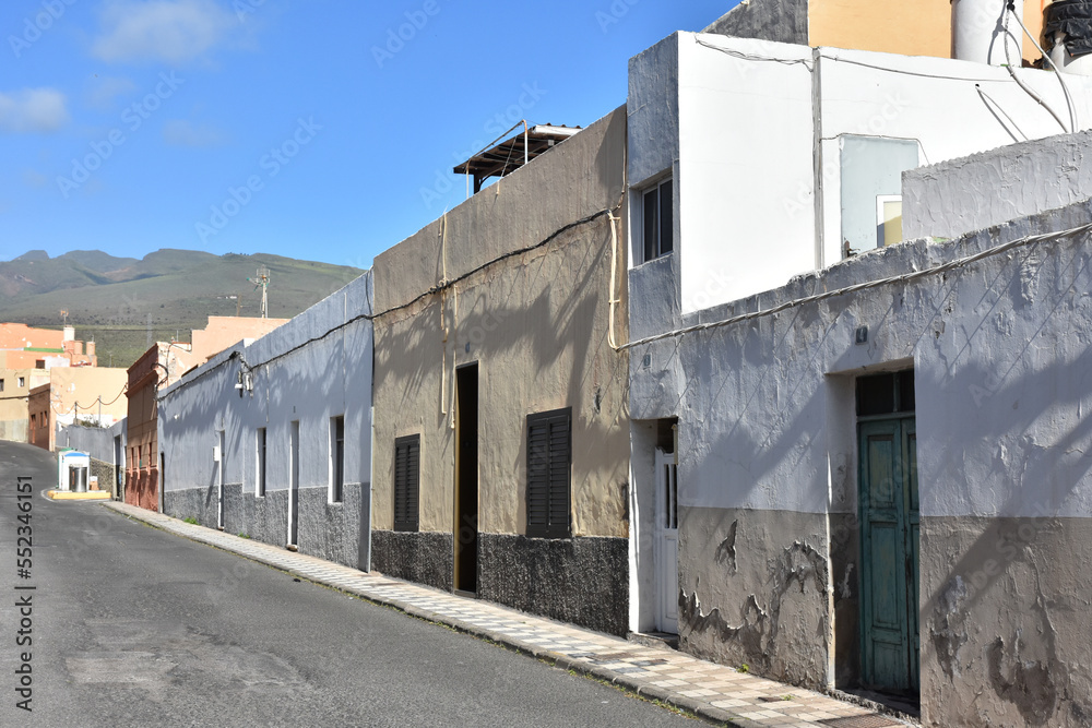 Scenic view of alley in Agüimes de Gran Canaria Scenic view of alley in Agüimes de Gran Canaria