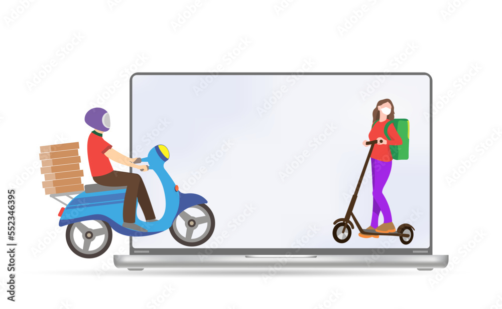 Home delivery service, online ordering.
A person receives a parcel in cardboard boxes from a
delivery service courier. Vector, 3d. Home delivery service, online ordering.
A person receives a parcel in cardboard boxes from a
delivery service courier. Vector, 3d.