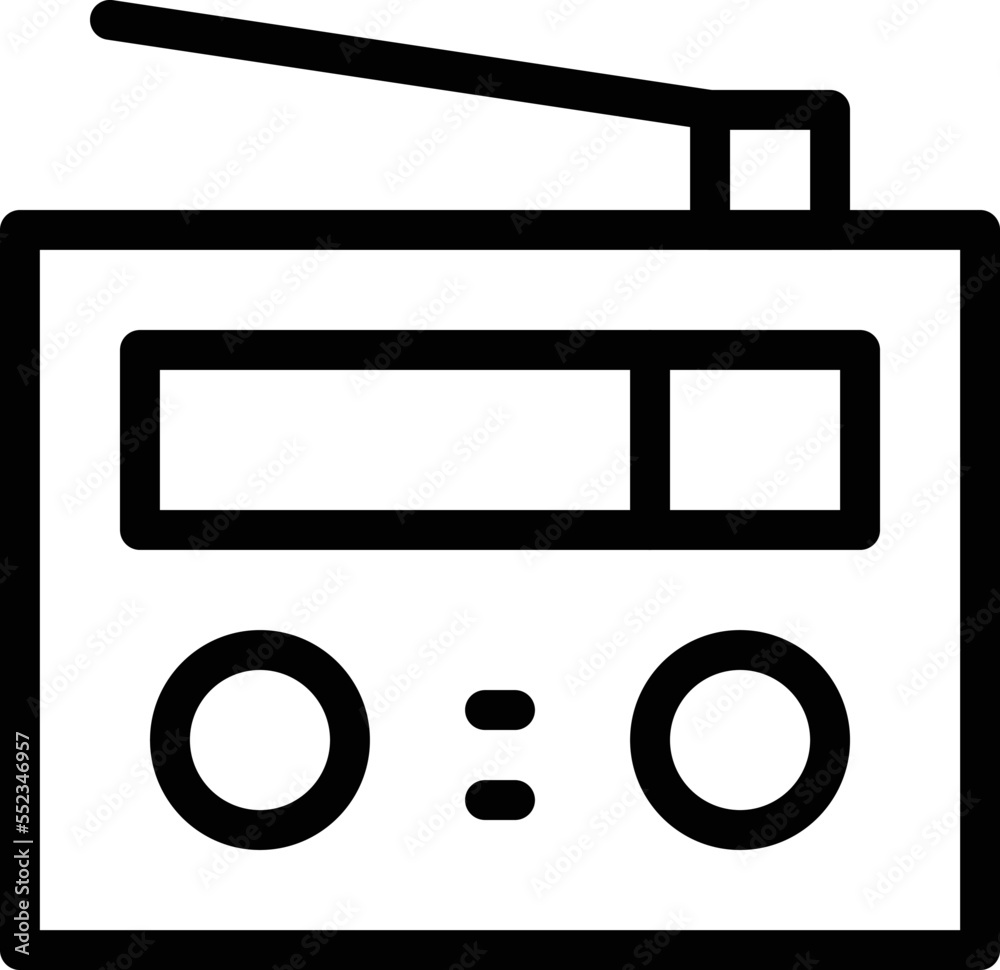 Radio Vector Icon Design Illustration Radio Vector Icon Design Illustration