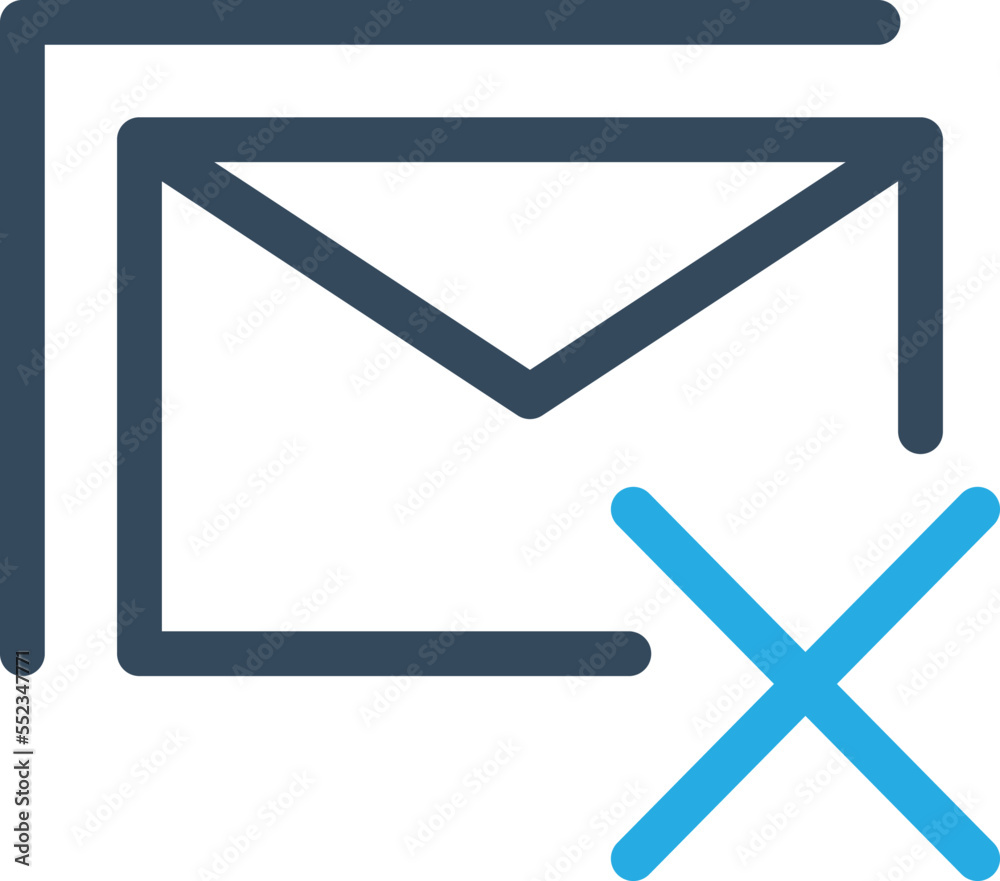 Delete Message Vector Icon
Delete Message Vector Icon