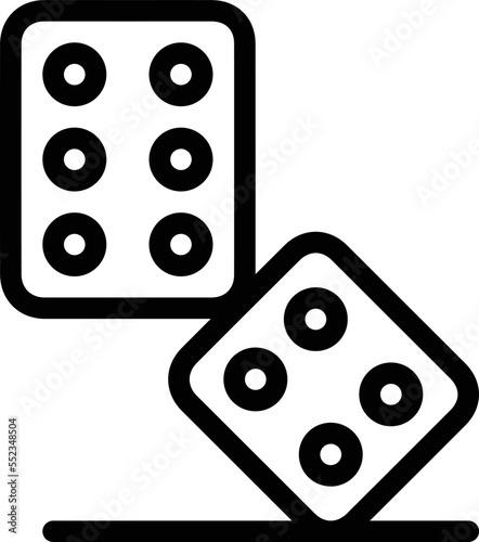 Dice Vector Icon Design Illustration