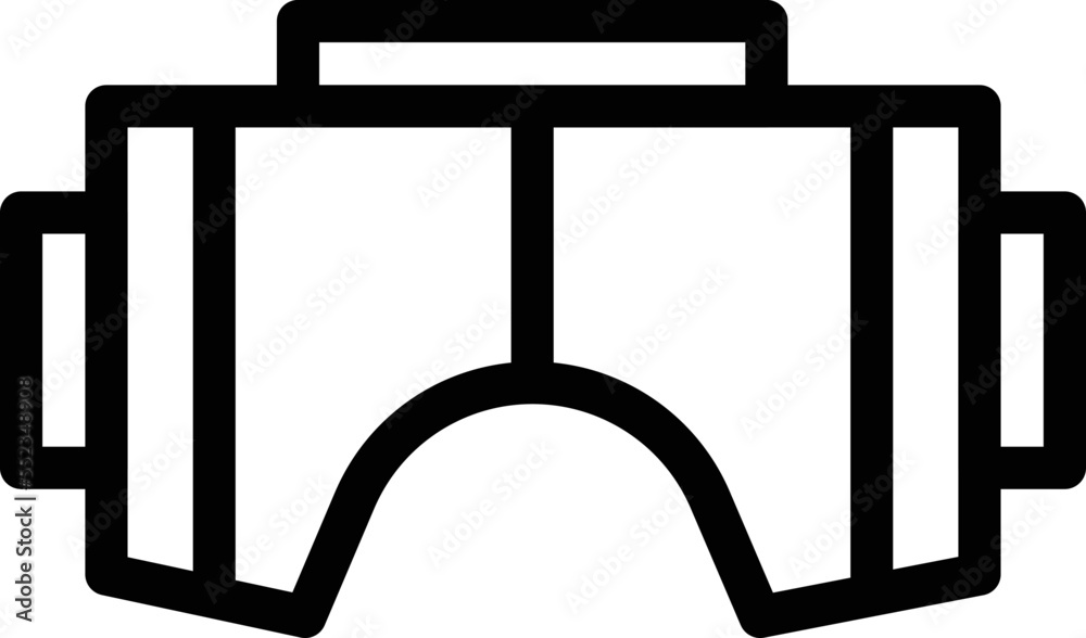 Fototapeta premium Vr glasses Vector Icon Design Illustration