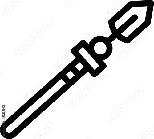 Lance Vector Icon Design Illustration