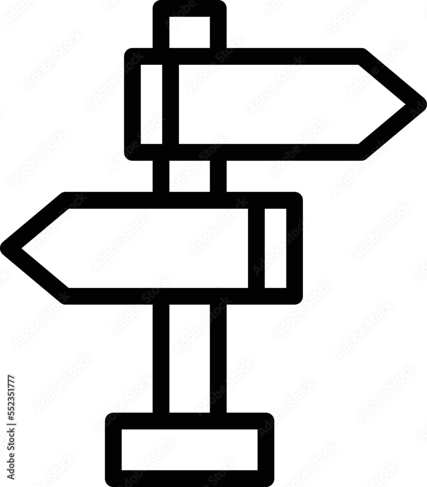 Road sign Vector Icon Design Illustration Road sign Vector Icon Design Illustration