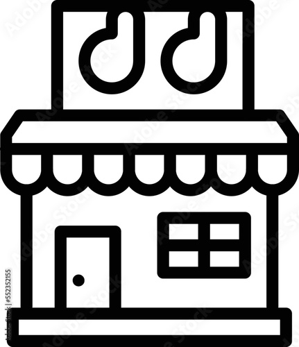 Meat shop Vector Icon Design Illustration
