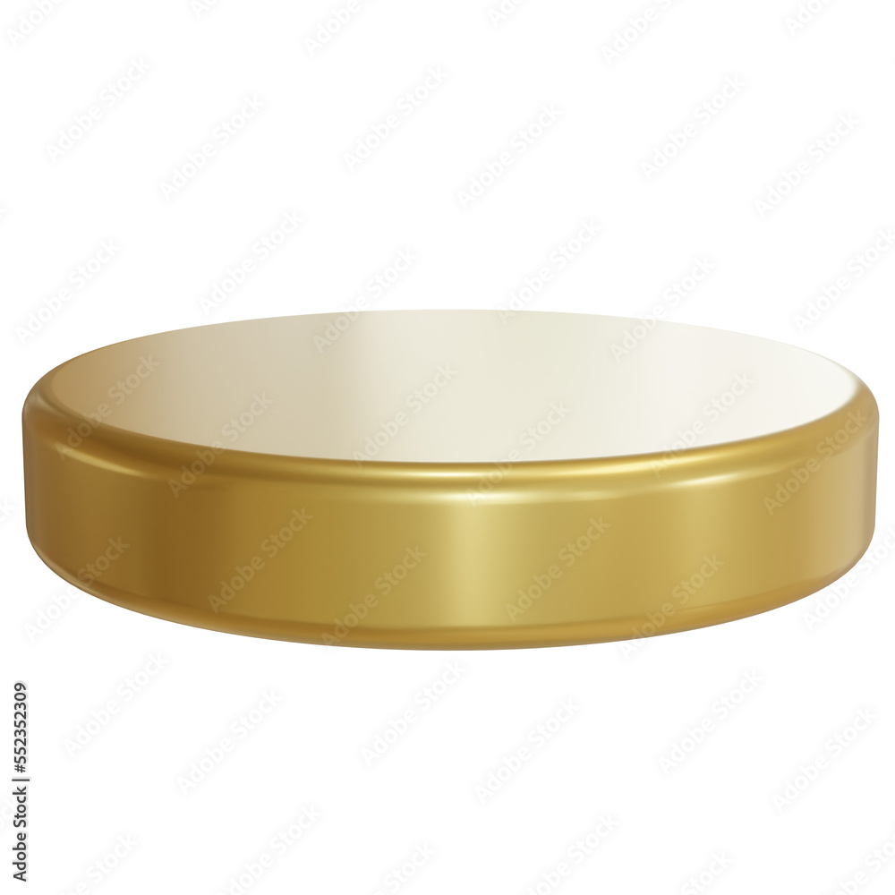 3D round product stand podium