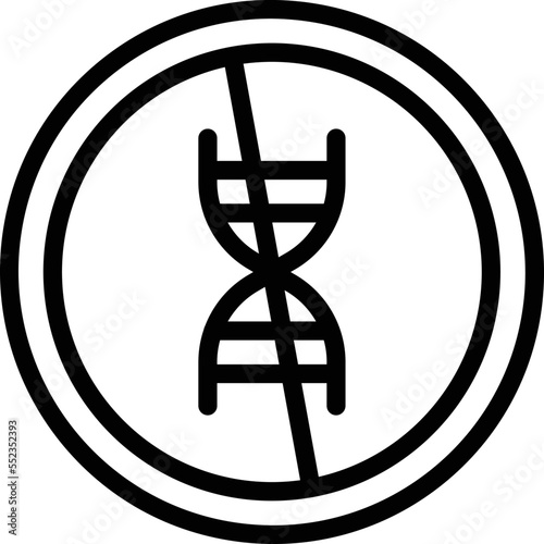 No gmo Vector Icon Design Illustration