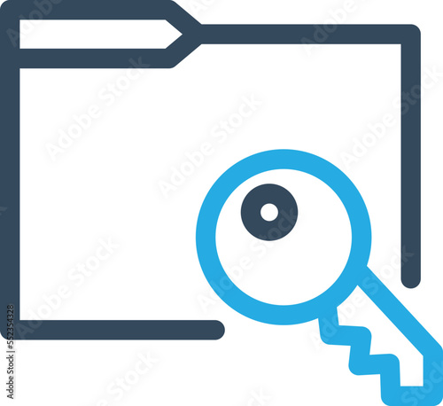 Folder Permission Vector Icon
