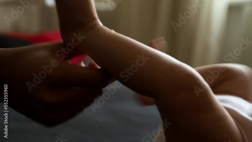 Wallpaper Mural baby on bed Torontodigital.ca