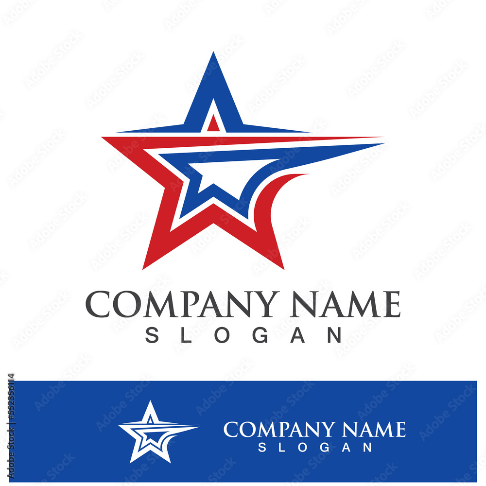 Obraz premium Star icon template design