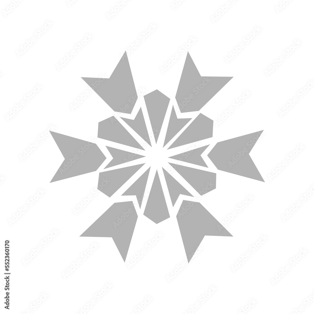 snowflake icon on a white background, vector illustration snowflake icon on a white background, vector illustration