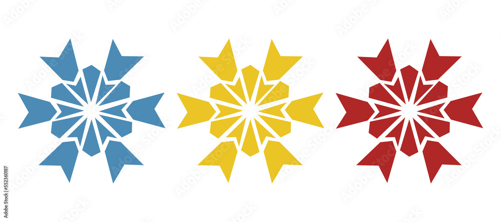 snowflake icon on a white background, vector illustration snowflake icon on a white background, vector illustration