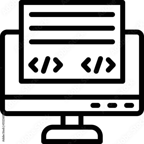 Front End Vector Icon Design Illustration
