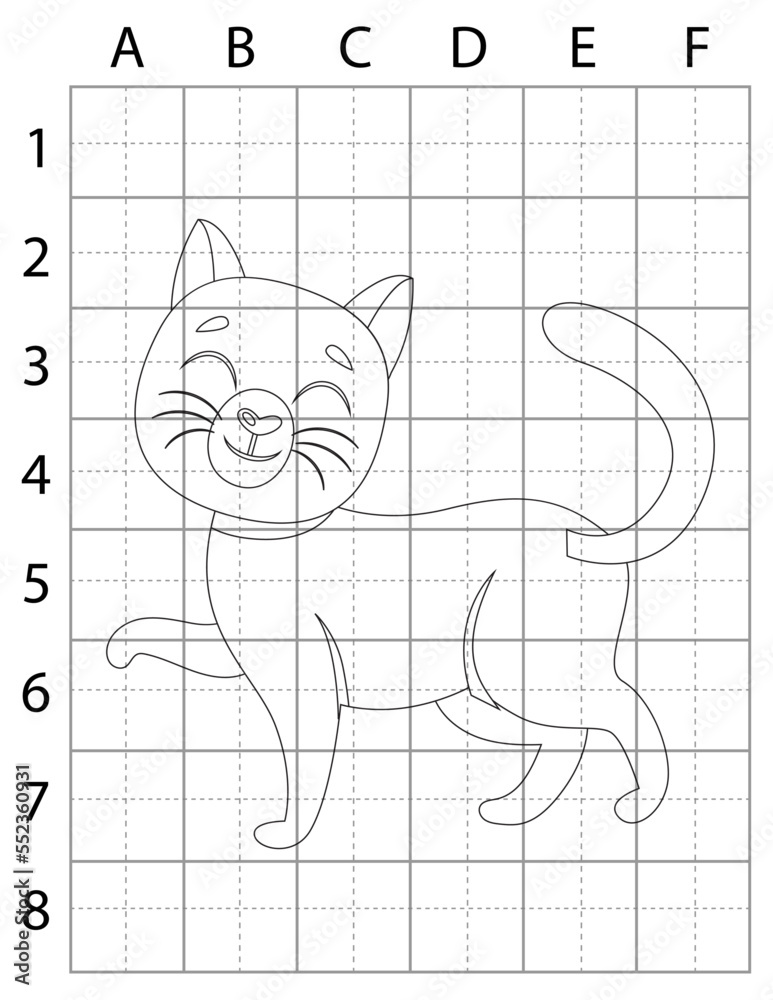 Cat Drawing Page, Cute Cat Coloring Pages for Coloring Books, Outline ...