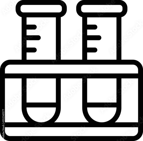 Test Tubes Vector Icon Design Illustration