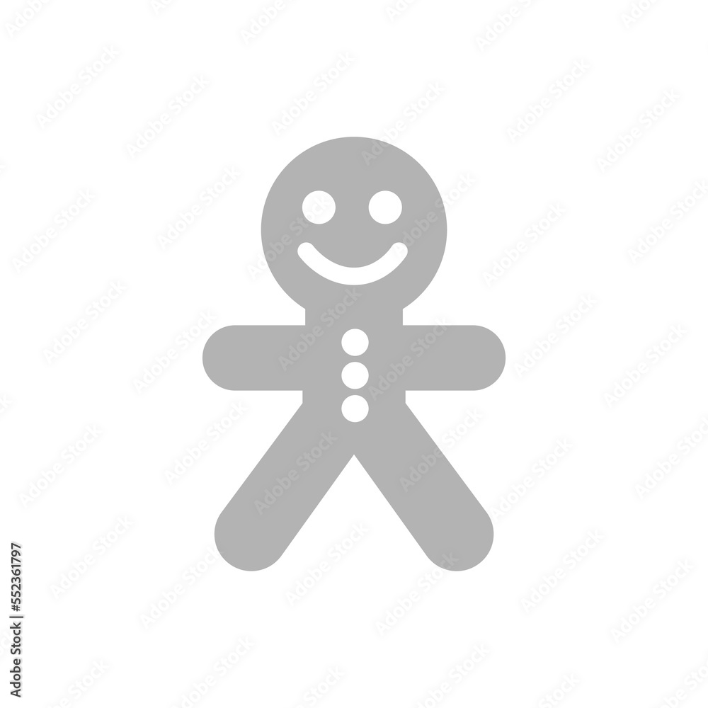 gingerbread man icon, vector illustration gingerbread man icon, vector illustration